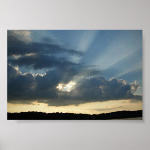 Affiches Rayons de Sun venant par les cloulds