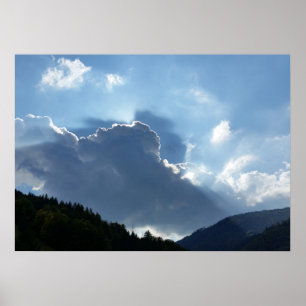 Affiches rayons et nuages