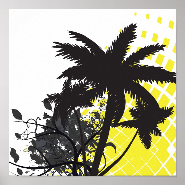 Affiches rayons palmiers (Devant)