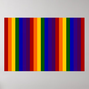 Affiches Rayures arc-en-ciel