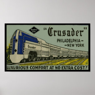 Affiches Reading Railroad Crusader 1937