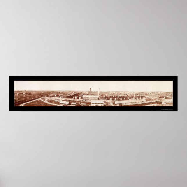 Affiches Reaffinerie de Wood River Photo 1908 (Devant)