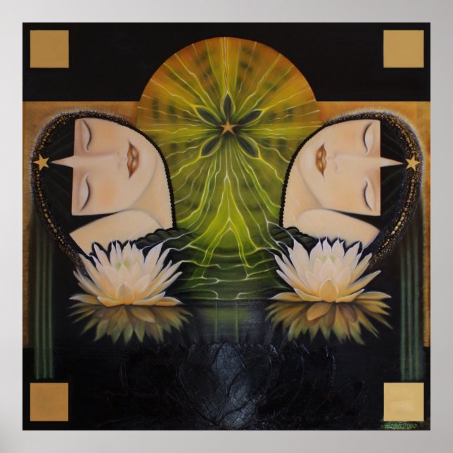 Affiches REBIRTH_ peinture par Adela Stefanov (Devant)