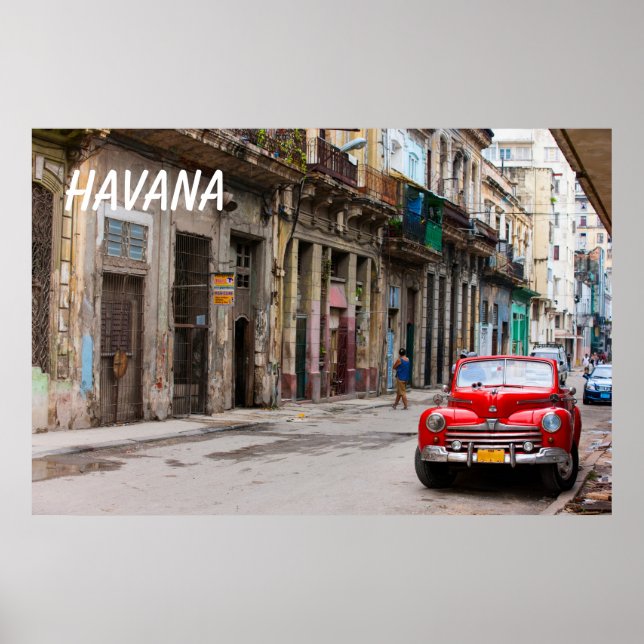 Affiches Récars sur la Havana Street (Devant)