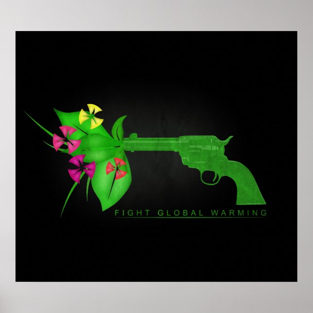 Affiches Réchauffement climatique de combat (Devant)