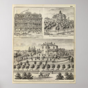 Affiches Recherche ensoleillée de colline de RM Hazelett,