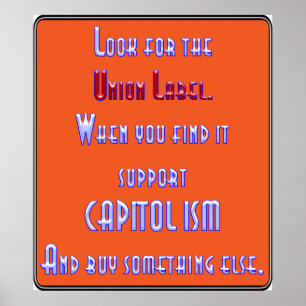 Affiches Recherchez l'étiquette des syndicats