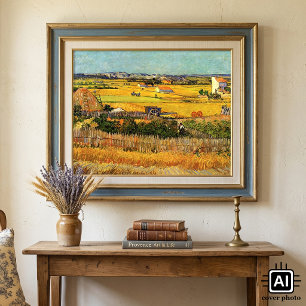 Affiches Récolte à La Crau, Montmajour par Vincent van Gogh