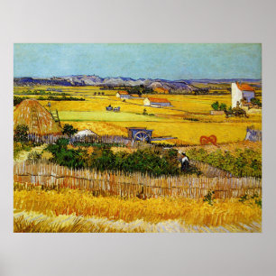 Affiches Récolte à la La Crau, Vincent van Gogh