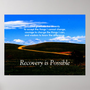 Affiches Recovery is Possible poster/Motivational