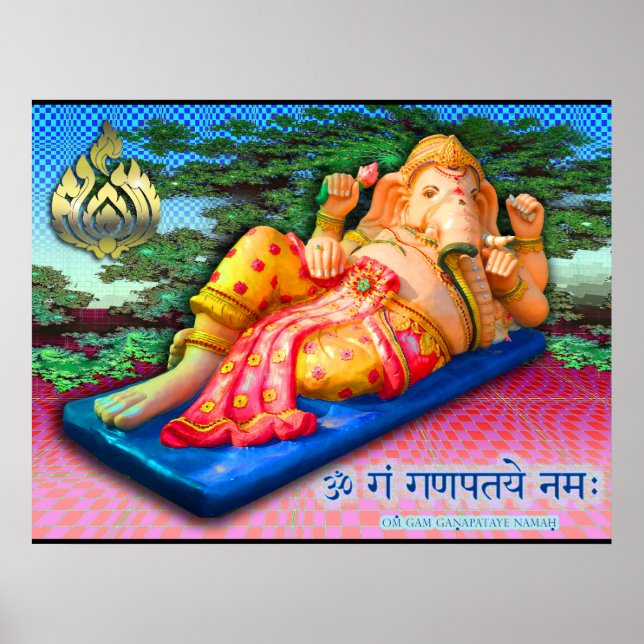 Affiches Recréer Ganesha avec Cobra (Devant)