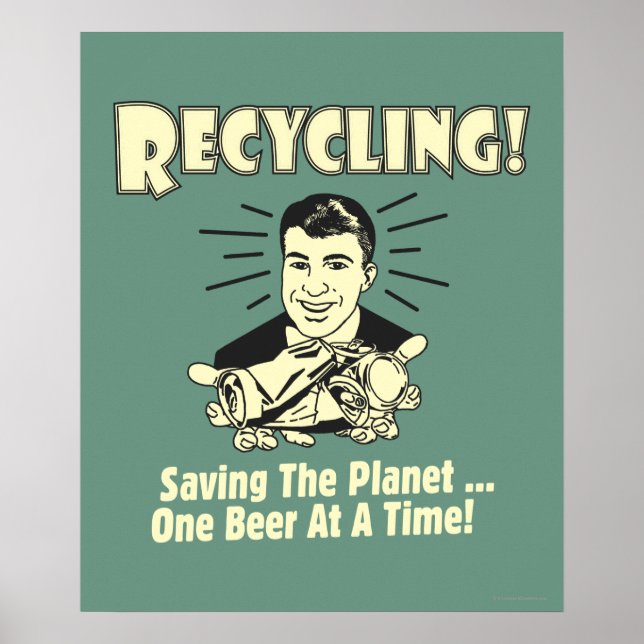 Affiches Recyclage : sauver la planète (Devant)