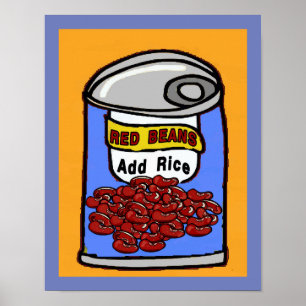 Affiches Red Beans Cartoon