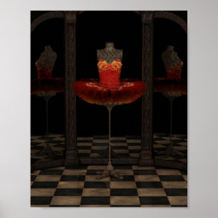 Affiches Red Firebird Classique Ballet Tutu Réflexions