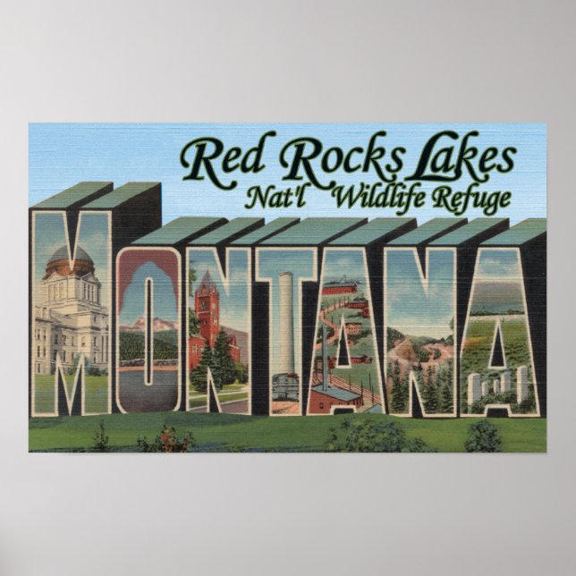 Affiches Red Rocks Lake Park, Montana (Devant)