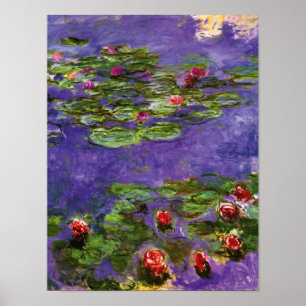 Affiches Red Water Lilies Claude Monet Fine Art