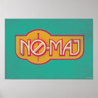 Red & Yellow NO-MAJ™ Badge