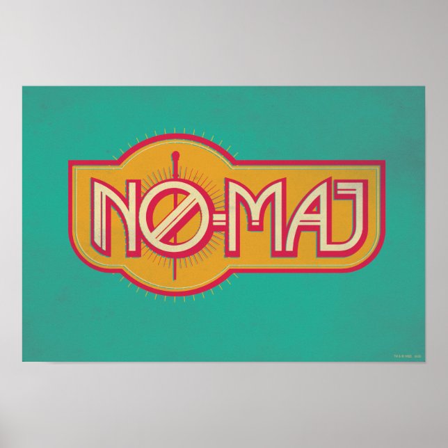 Affiches Red & Yellow NO-MAJ™ Badge (Devant)