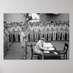 Affiches Reddition du Général MacArthur Signing The