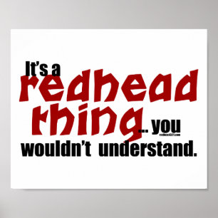 Affiches Redhead Thing