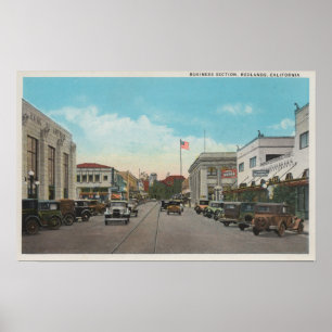 Affiches Redlands, CA - le centre de ville de district des