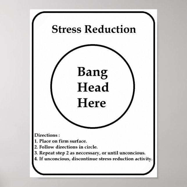 Affiches Réduction du stress (Devant)