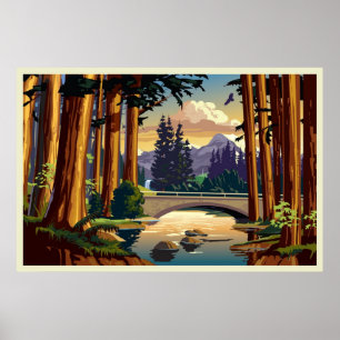 Affiches Redwoods Californie