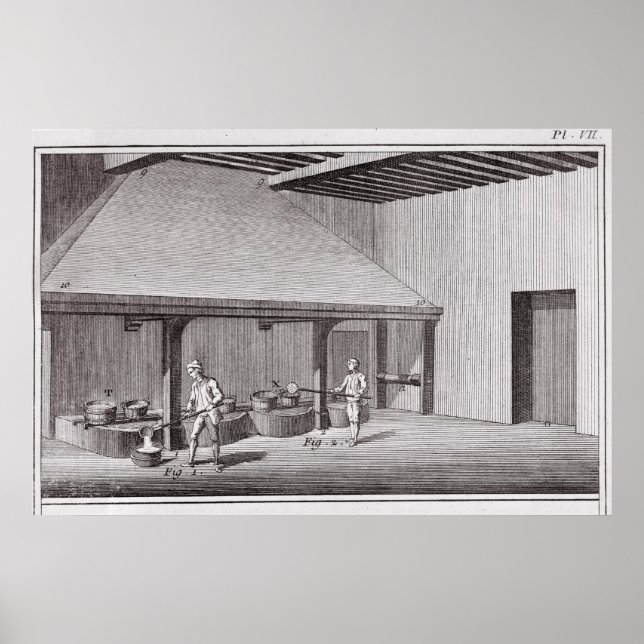 Affiches Refining saltpetre (Devant)