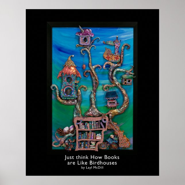 Affiches Réfléchissez à la façon dont les livres sont comme (Devant)