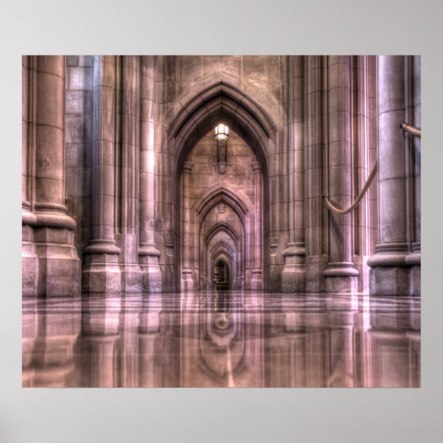 Affiches Reflets de la cathédrale nationale de Washington (Devant)