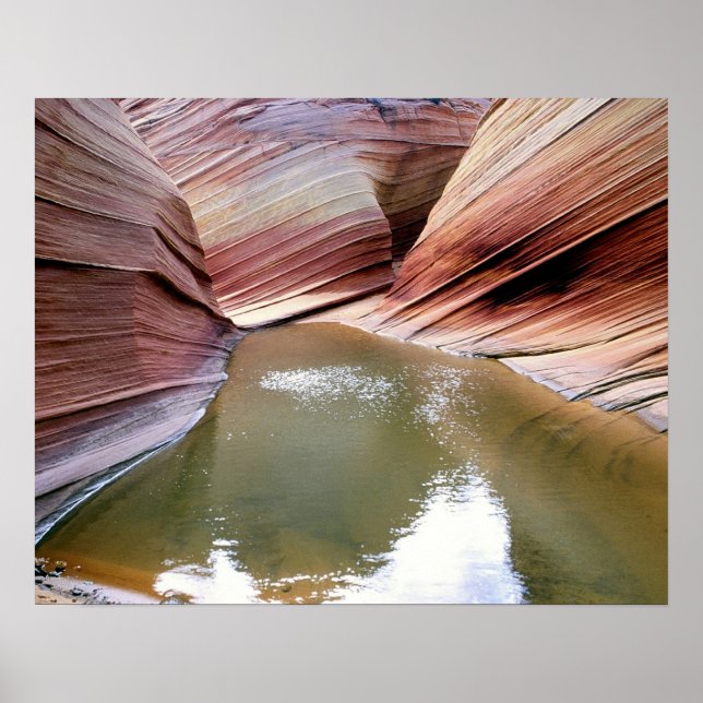 Affiches Réflexion de vague (Devant)
