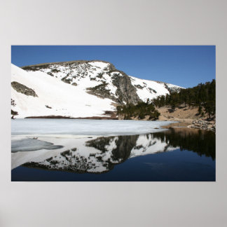 Affiches Réflexion des montagnes