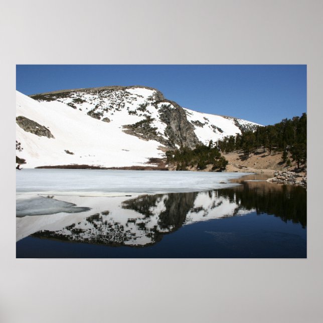 Affiches Réflexion des montagnes (Devant)