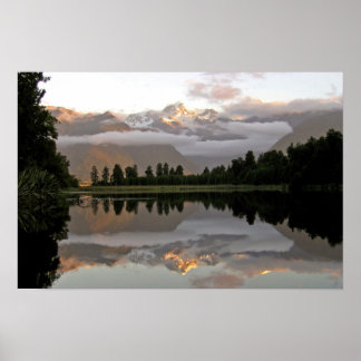 Affiches Réflexion du lac Matheson