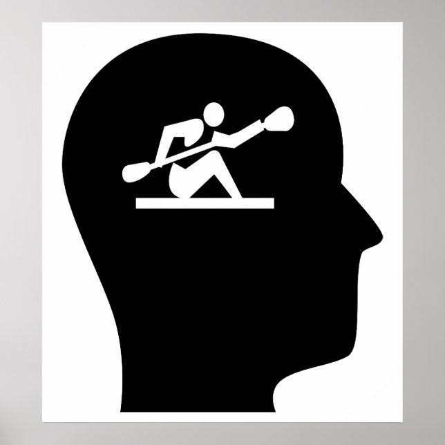 Affiches Réflexion sur le kayak (Devant)