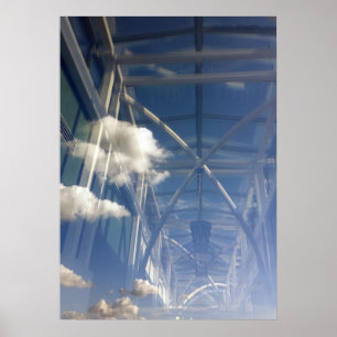 Affiches réflexions dans la fenêtre