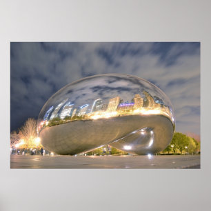 Affiches Réflexions d'haricot de Chicago