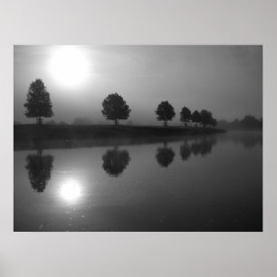 Affiches Réflexions en noir et blanc