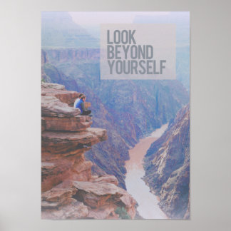 Affiches "Regardez au-delà de vous-même" Grand Canyon Poste