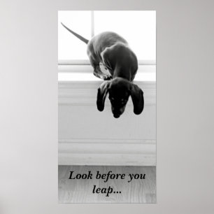 Affiches Regardez avant que vous sautiez…
