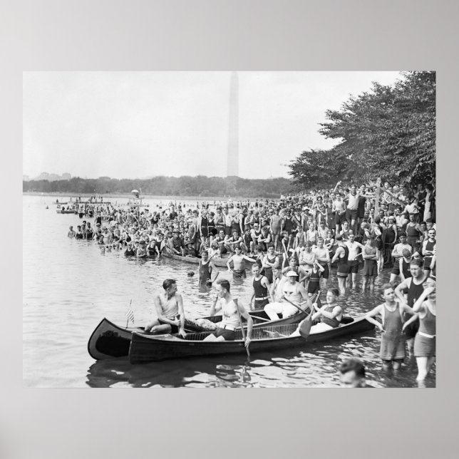 Affiches Régate de canoë : 1924 (Devant)