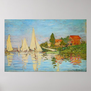 Affiches Regatta at Argenteuil by Claude Monet