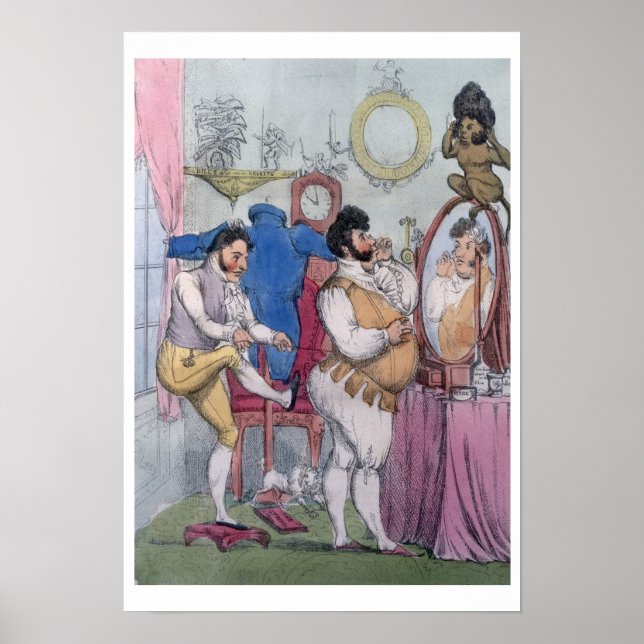 Affiches Regency a la Mode, 1812 (gravure colorée) (Devant)