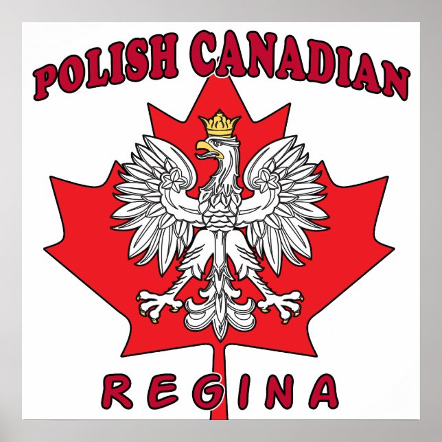 Affiches Regina Polonaise Feuille canadienne (Devant)