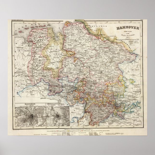 Affiches Région de Hanovre en Allemagne (Devant)