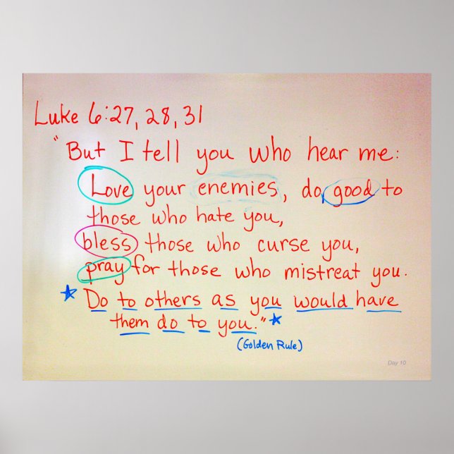 Affiches Règle d'or (Devant)