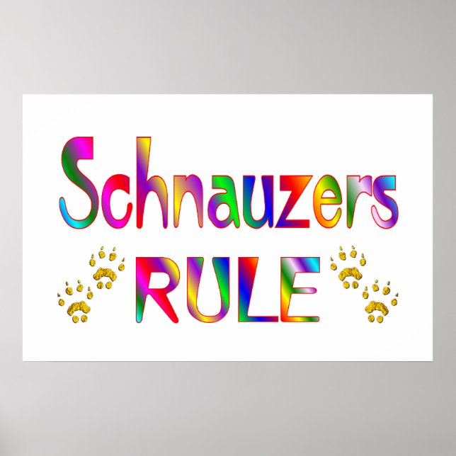Affiches Règle Schnauzers (Devant)