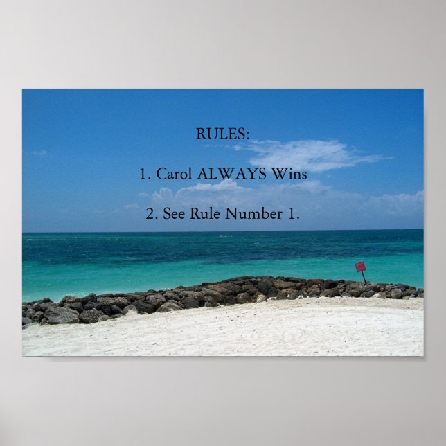 Affiches Règles (Devant)