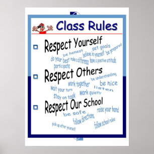 Affiches Règles de classe