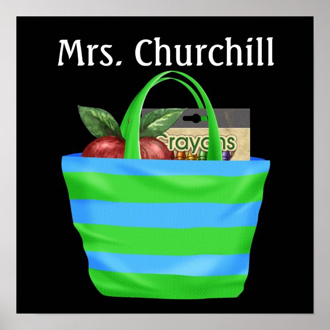 Affiches Règles de classe de l'enseignant de l'école - SRF (Devant)